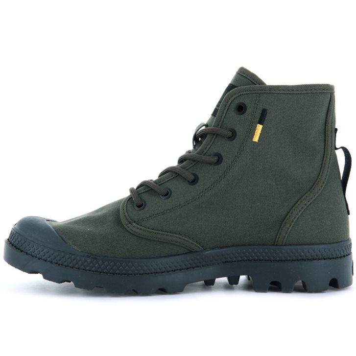 Palladium Pampa Hi Htg Supply Women's Boots Green | UK Y132-CKH